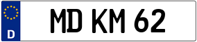 Trailer License Plate
